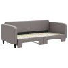 vidaXL Válenda s přistýlkou taupe 90 x 200 cm textil