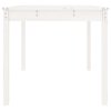 vidaXL Zahradní stůl bílý 82,5 x 82,5 x 76 cm masivní borové dřevo