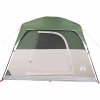 vidaXL Kempingový stan kabinový pro 4 osoby zelený nepromokavý