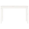 vidaXL Zahradní stůl bílý 121 x 82,5 x 76 cm masivní borové dřevo