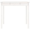 vidaXL Zahradní stůl bílý 121 x 82,5 x 76 cm masivní borové dřevo