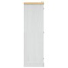 vidaXL Šatní skříň mexická borovice Corona 2 dvířka bílá