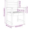 vidaXL Zahradní židle 2 ks bílé 60 x 48 x 91 cm masivní borové dřevo