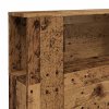 vidaXL Čelo postele s úložným prostorem old wood 200x18,5x102,5 cm
