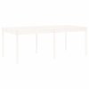 vidaXL 17dílný zahradní jídelní set bílý masivní borové dřevo