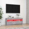 vidaXL TV skříňka s LED osvětlením betonově šedá 100 x 35 x 40 cm