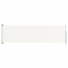 vidaXL Zatahovací boční markýza 180 x 600 cm krémová