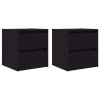 vidaXL Nástěnné noční stolky 2 ks Dub černý 38x34x40 cm