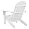 vidaXL Zahradní křeslo dřevěné bílé