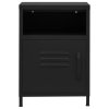 vidaXL Noční stolek černý 35 x 35 x 51 cm ocel