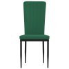 vidaXL Jídelní židle 2 ks tmavě zelené samet