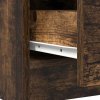 vidaXL Příborník se zásuvkami Kouřový dub 71x35x84 cm kompozitní dřevo
