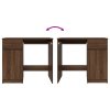 vidaXL Psací stůl hnědý dub 86x49x76 cm kompozitní dřevo