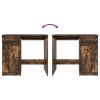 vidaXL Psací stůl kouřový dub 86x49x76 cm kompozitní dřevo