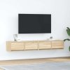 vidaXL TV skříňky 2 ks Dub Sonoma 80x31x25,5 cm Dřevěné konstrukce