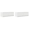 vidaXL TV skříňky 2 ks Bílá 80x31x25,5 cm Dřevěná konstrukce