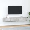 vidaXL TV skříňky 2 ks Betonová šedá 80x31x25,5 cm Dřevěná konstrukce
