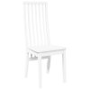 vidaXL Jídelní židle 2 ks bílé masivní dřevo gumové
