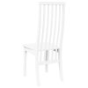 vidaXL Jídelní židle 2 ks bílé masivní dřevo gumové