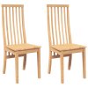 vidaXL Jídelní židle 2 ks z masivního dřeva Rubber
