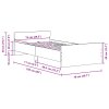 vidaXL Rám postele bez matrace Staré dřevo 75x190 cm Technické dřevo