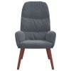 vidaXL Relaxační křeslo tmavě šedé samet