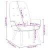 vidaXL Relaxační židle taupe textil