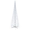 vidaXL Vánoční stromek kužel 3000 studených bílých LED diod 230x800 cm