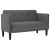 vidaXL Loveseat Sofa tmavě šedá 111 cm textil