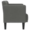 vidaXL Loveseat Sofa tmavě šedá 111 cm textil