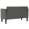 vidaXL Loveseat Sofa tmavě šedá 111 cm textil