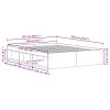 vidaXL Rám postele bez matrace černý dub 160x200 cm kompozitní dřevo