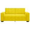 vidaXL 2místná pohovka žlutá 140 cm samet