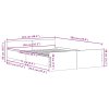 vidaXL Rám postele bez matrace černý dub 120x200 cm kompozitní dřevo