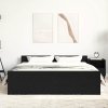 vidaXL Rám postele bez matrace černý dub 160x200 cm kompozitní dřevo