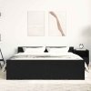 vidaXL Rám postele bez matrace černý dub 150x200 cm kompozitní dřevo