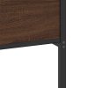 vidaXL Rám postele bez matrace hnědý dub 140 x 200 cm kompozitní dřevo