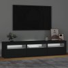 vidaXL TV skříňka s LED osvětlením černá 180x35x40 cm