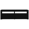 vidaXL TV skříňka s LED osvětlením černá 120 x 35 x 40 cm
