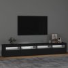 vidaXL TV skříňka s LED osvětlením černá 240x35x40 cm