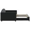 vidaXL Válenda s přistýlkou černá 90 x 190 cm samet