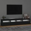 vidaXL TV skříňka s LED osvětlením černá 210 x 35 x 40 cm
