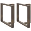 vidaXL Nohy k jídelnímu stolu ve tvaru T, 2 ks, černé, 90 x 35 x (72-73) cm, ocel