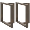 vidaXL Nohy k jídelnímu stolu ve tvaru T, 2 ks, černé, 70 x 35 x (72-73) cm, ocel