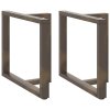 vidaXL Nohy k jídelnímu stolu ve tvaru T, 2 ks, černé, 100 x 35 x (72-73) cm, ocel