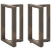 vidaXL Nohy k jídelnímu stolu ve tvaru T, 2 ks, černé, 50 x 35 x (72-73) cm, ocel