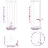 vidaXL Nohy konzolového stolku ve tvaru T, 2 ks, černé, 38 x 25 x (72-73) cm, ocel