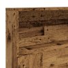 vidaXL Čelo postele s úložným prostorem old wood 200 x 19 x 103,5 cm