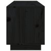 vidaXL TV skříňka černá 105 x 34 x 40 cm masivní borové dřevo
