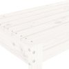 vidaXL Zahradní lavice bílá 110 x 38 x 45 cm masivní borové dřevo